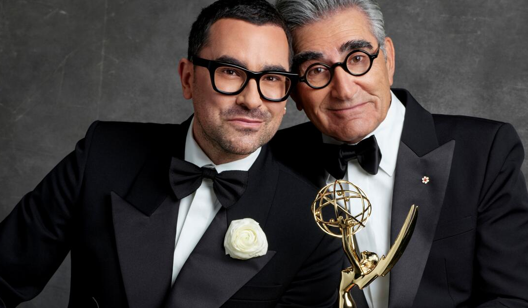As Emmy hosts, Eugene and Dan Levy want to make the show a 'light and bright' night