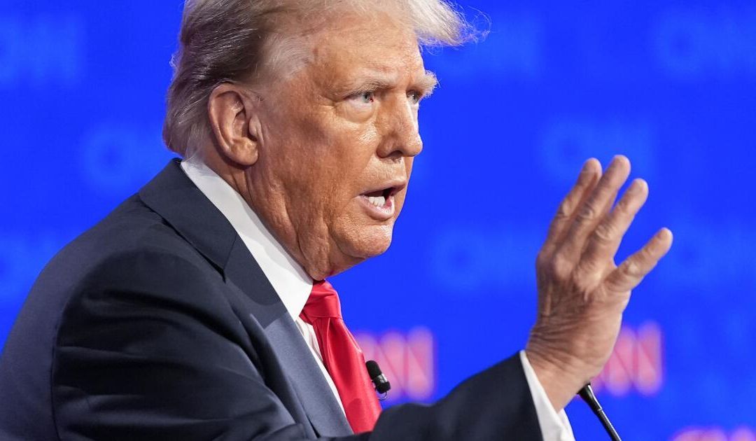 Column: How Trump uses the 'Gish Gallop' to flood debates with lies and nonsense