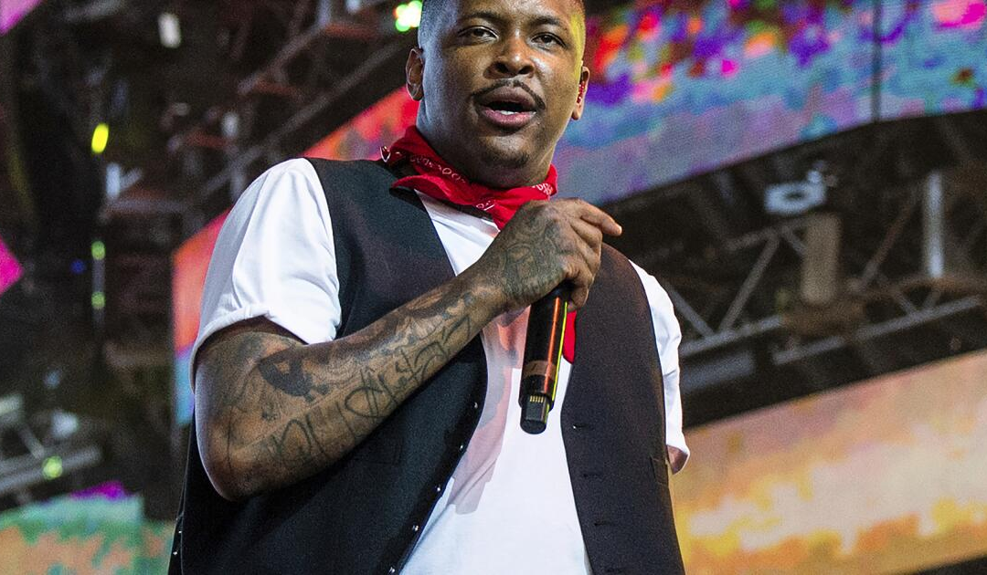 Rapper YG arrested on suspicion of DUI, hit a Burbank curb with his red Lambo, police say